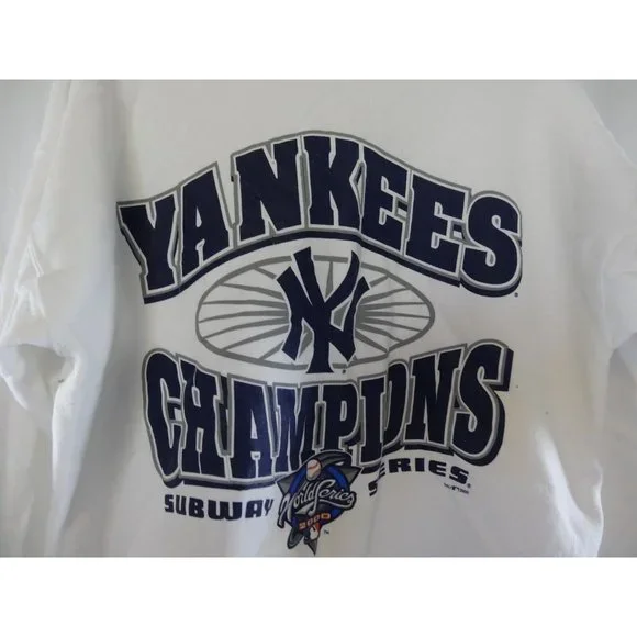 Vintage‎ 2000 New York Yankees World Series Champion Large 42-44 Subway Series